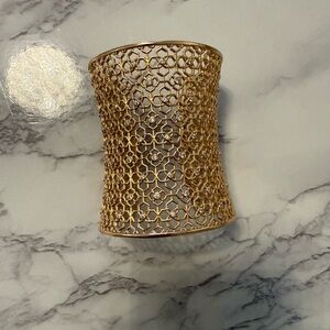 New Kendra Scott Rose Gold Filigree Cuff Bracelet